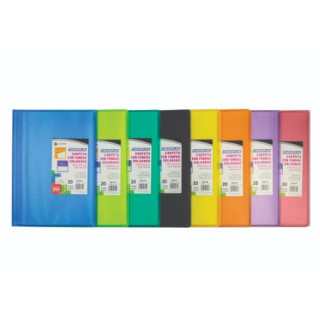 CARPETA CARCHIPLAS-BOOK A4 POLIPROPILENO 30 FUNDAS SOLDADAS AZUL CARCHIVO 50303050