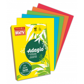 PAQUETE 500H PAPEL 80GR A4 AZUL INTENSO ADAGIO 40002489