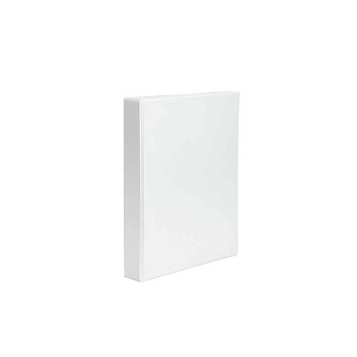 Pardo Carpeta Canguro A4 4 Anillas 50mm - Bolsa en Lomo y Portada - Color Blanco