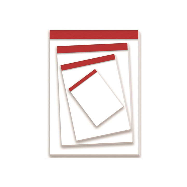 BLOC DE NOTAS SIN TAPA 60 GRS. 16º (75X105MM.) 80 HOJAS LISO PACSA 18012