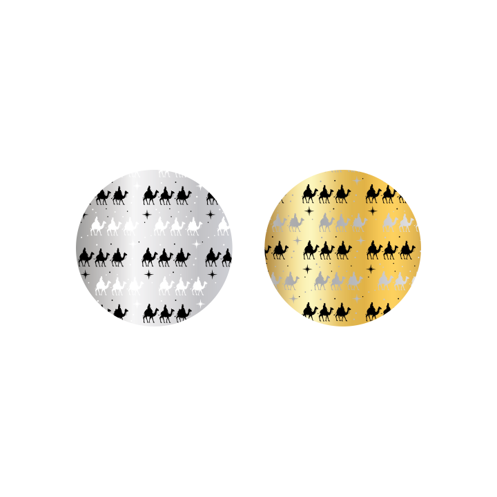 PAPEL DE REGALO ORO / PLATA METALIZADO REYES MAGOS 70X500 CM BSIMARK 333716