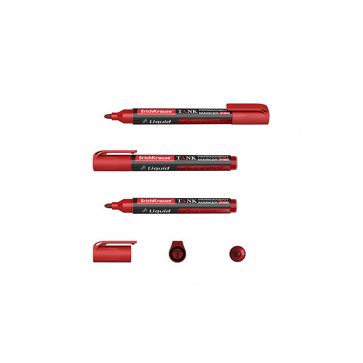 MARCADOR PERMANENTE CON TINTA LÍQUIDA LP-600 TINTA COLOR ROJO ERICH KRAUSE 48771