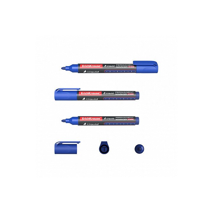 MARCADOR PERMANENTE CON TINTA LÍQUIDA LP-600 COLOR AZUL ERICH KRAUSE 48770