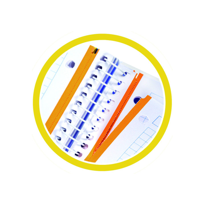 CUADERNO FIRST CLASS A4 TAPA NEGRA FORRADA MICROPERFORADO 120H 100GR 4 TALADROS 5X5 BANDA 5 COLORES PACSA 16029