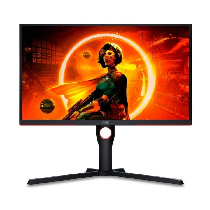 AOC Monitor 24.5" LED VA FullHD 240Hz FreeSync Premium - Respuesta 1ms - Ajustable en Altura