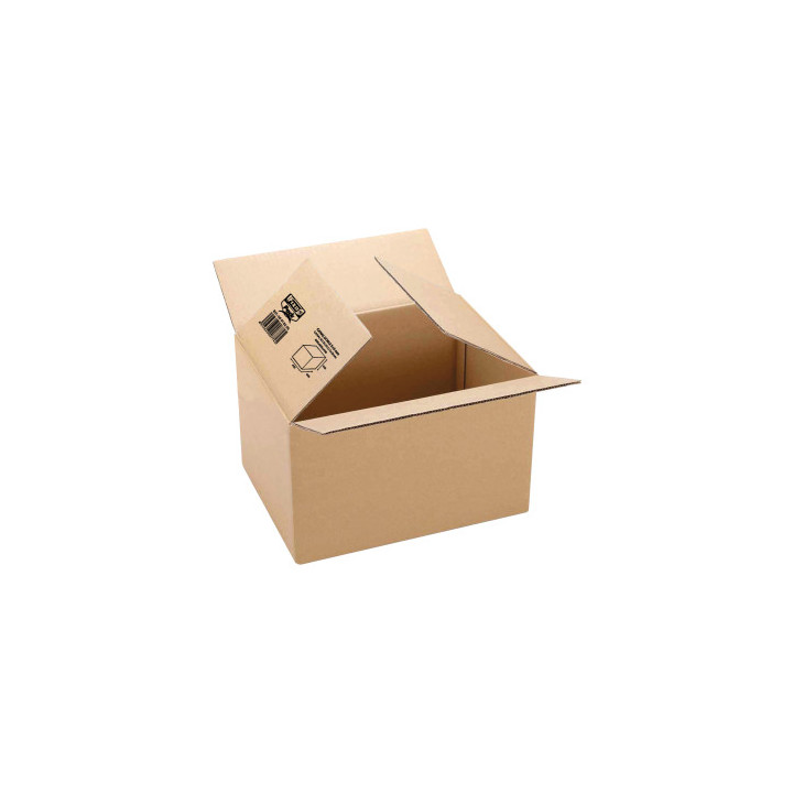 CAJA CARTON EMBALAJE 500X400X400MM MARRON CANAL 3MM FIXO 18109