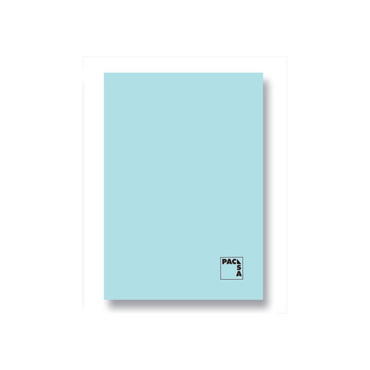 LIBRETA GOFRADA TAPA CARTULINA 70 GRS. A-4 48 HOJAS C.46 CON MARGEN SURTIDO PACSA 20335