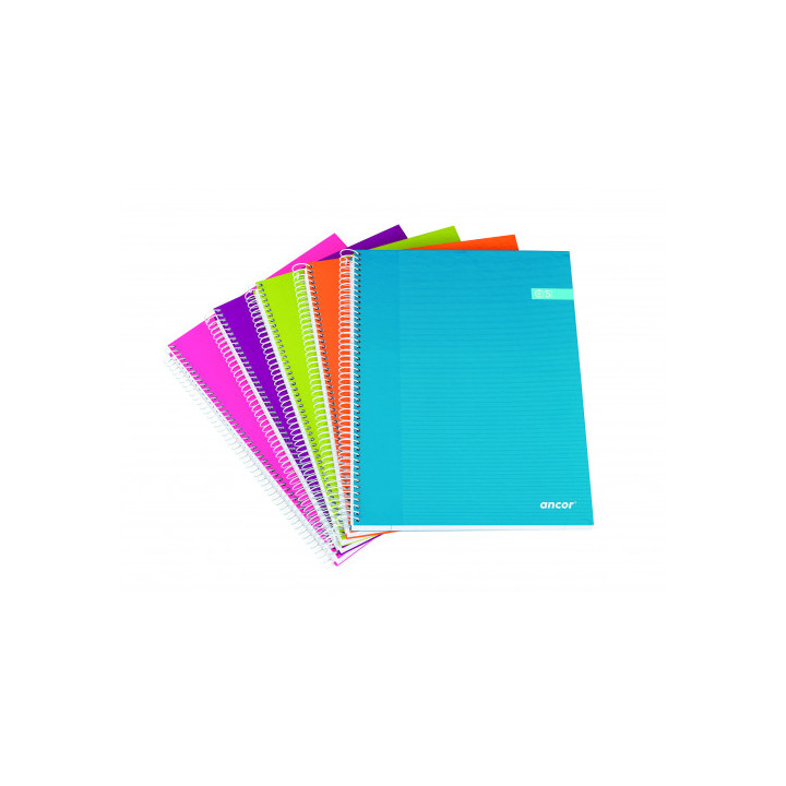 CUADERNO TAPA FORRADA A4 CUADROS 120 HOJAS 70G SURTIDO MODA CLASSIC STRIPES ANCOR 040050