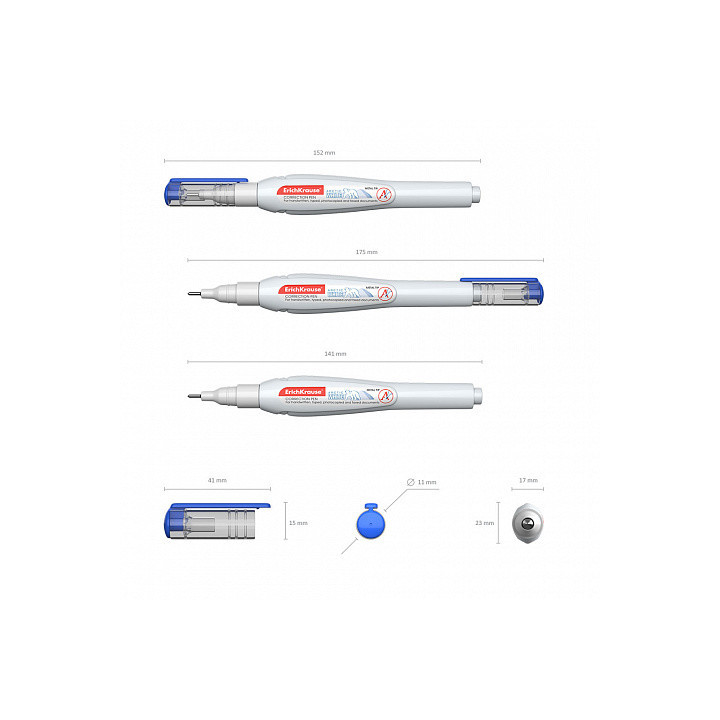 BOLÍGRAFO CORRECTOR ARCTIC WHITE, 10 ML ERICH KRAUSE 781
