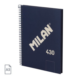 Cuaderno a5 con espiral y tapa dura