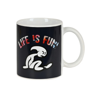 Safta el Niño Life Is Fun Taza Ceramica de 350ml - 80x95mm - Color Blanco