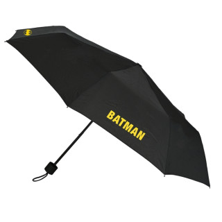 Safta Batman Game Over Paraguas Manual de 98cm - 8 Paneles - Asa y Punta de PVC - Poliester - Nervios de Acero de 8mm - Cordon -