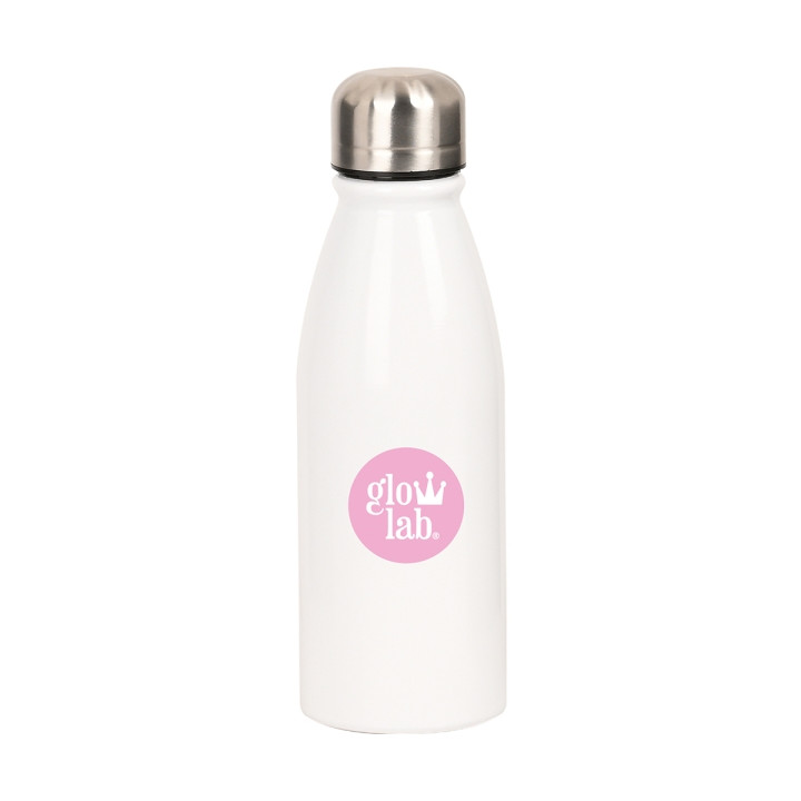 Safta Glowlab Amazing Botella Metalica de 500ml - 60x240mm - Color Blanco