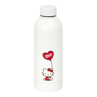 Safta Hello Kitty Botella Termo de 500ml - Acero Inoxidable - 70x225mm - Color Blanco
