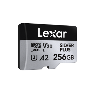 Lexar 256gb lexar high-performance silver plus microsdxc uhs-i