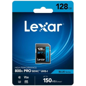 Lexar 128gb professional 800x pro sdxc uhs-i cards