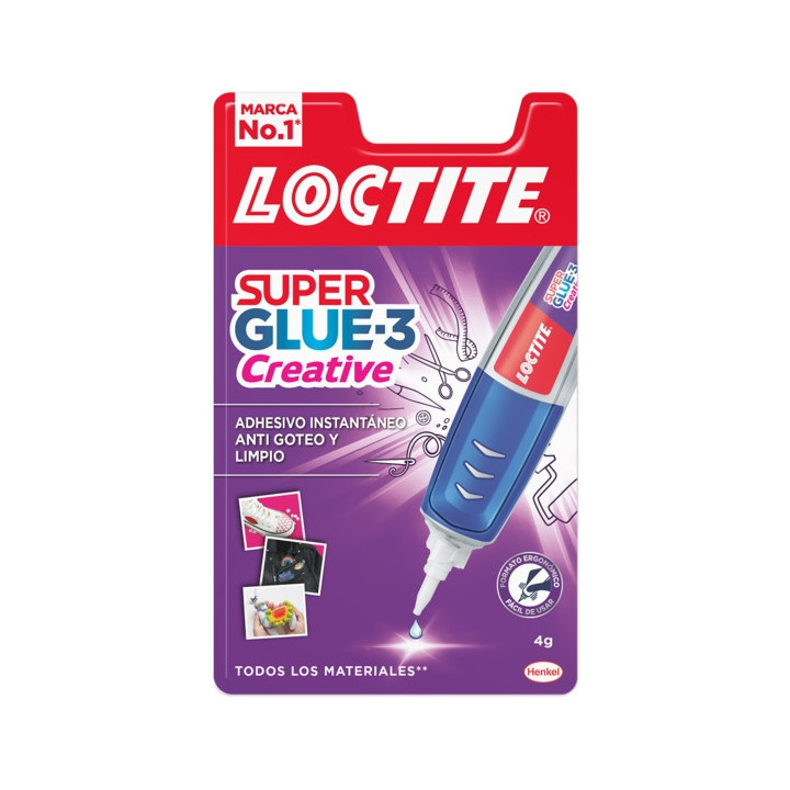 Loctite Superglue-3 Creative Pen 4Gr - Adhesivo Universal en Forma de Boligrafo - Aplicacion Gota a Gota Precisa y Limpia - No