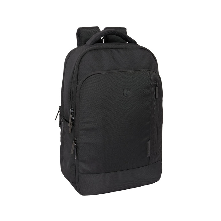 Safta F.C.Barcelona Premium Mochila para Portatil hasta 15.6" - Conector USB - Portabotellas - Tirador Doble - Hombreras Acolcha
