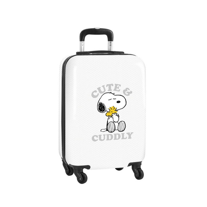 Safta Snoopy Friends Forever Maleta Trolley de Cabina 20” - Cierre con Candado - Interior Forrado - Bolsillo de Red - Ruedas 360