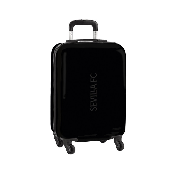 Safta Sevilla FC Teen Maleta Trolley de Cabina 20” - Cierre con Candado - Bolsillo de Red - Cintas con PVC - Ruedas 360º - Asa F