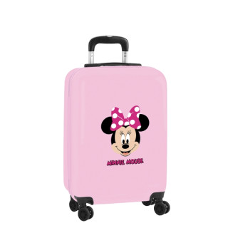 Safta Minnie Mouse Me Time Maleta Trolley de Cabina 20” - Cierre con Candado - Interior Forrado y Bolsillos - Ruedas Giratorias
