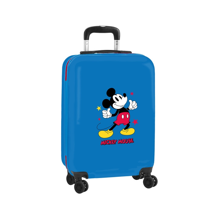 Safta Mickey Mouse Only One Maleta Trolley de Cabina 20” - Cierre con Candado - Compartimentos con Cremallera - Asa Flexible de