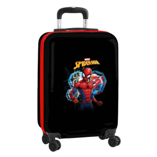 Safta Spider-Man Hero Maleta Trolley de Cabina 20” - Cierre con Candado - Interior con Bolsillo - Cintas Elasticas - Ruedas Gira