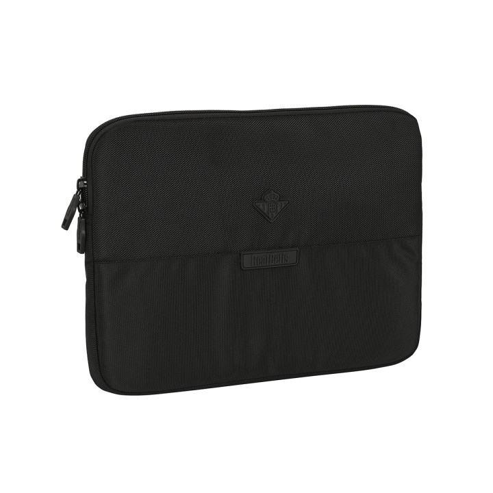 Safta Real Betis Balompie Premium Funda para Portatil hasta 14" - Alojamiento Acolchado - 1.7L - 340x20x250mm - Color Negro