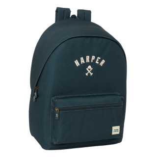 Safta Harper and Neyer Mochila para Portatil hasta 15.6" - Conector USB - Base Acolchada - Bolsillo Frontal - Tirador Doble - Ho