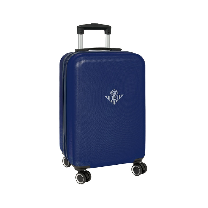 Safta Real Betis Balompie Maleta Trolley de Cabina 20” - Cierre con Candado - Interior con Bolsillo - Cintas con PVC - Ruedas Gi