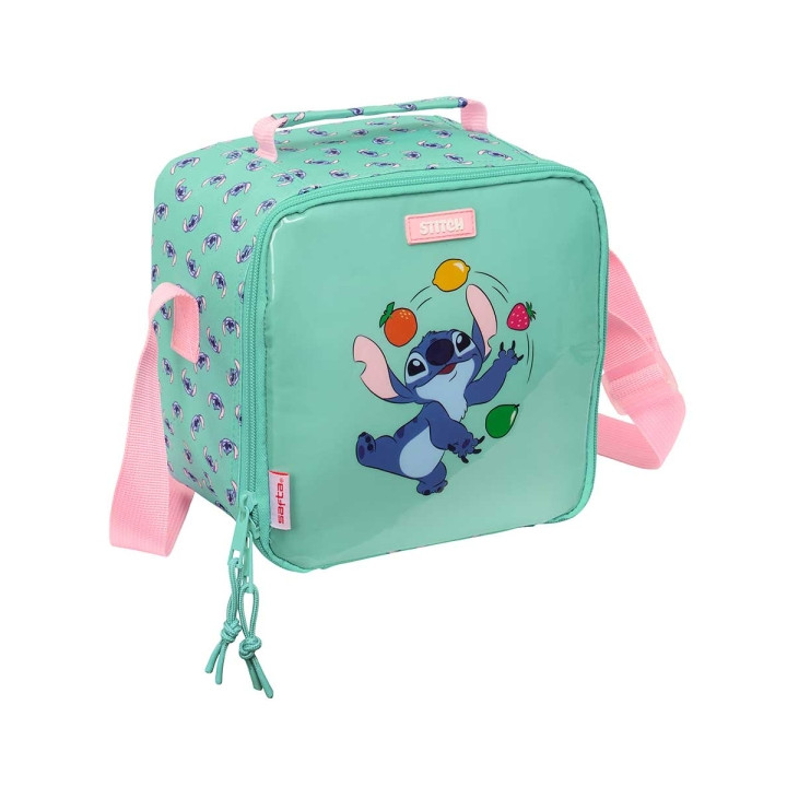 Safta Stitch Ice Cream Bolsa Isotermica Porta Alimentos 4.4L - Cremallera - Interior Forrado de Aluminio - Bandolera Ajustable -