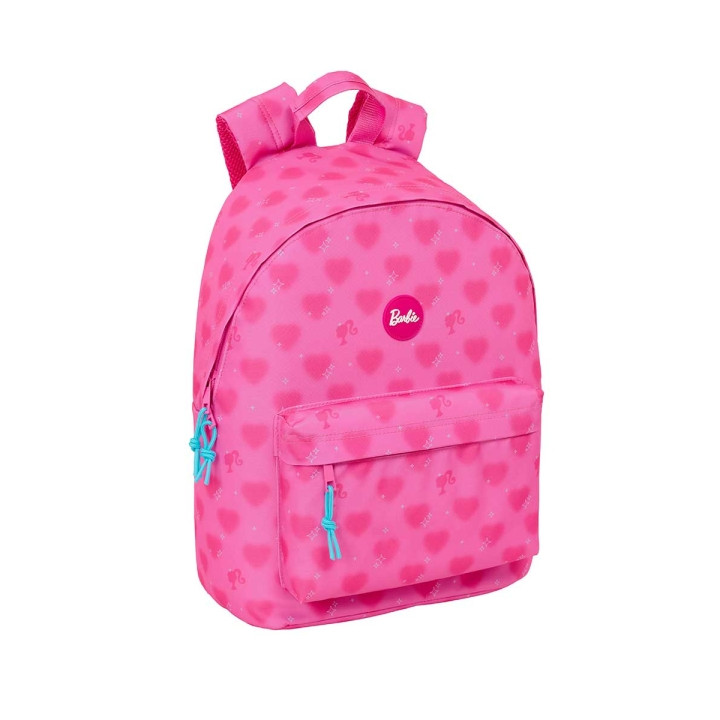 Safta Barbie Corazones Mochila para Portatil hasta 14.1" - Interior Acolchado - Bolsillo para Tablet - Tirador Doble - Hombreras