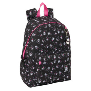 Safta Kuromi Mochila para Portatil hasta 14.1" - Interior Acolchado - Bolsillo Frontal - Portabotellas - Tirador Doble - Hombrer