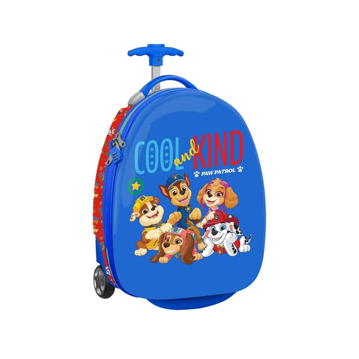 Safta Paw Patrol Cool Maleta Trolley Infantil 16” - Interior con Bolsillo de Red - Dos Ruedas para Facil Movilidad - Cintas con