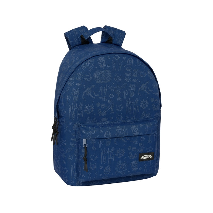 Safta Como Entrenar a Tu Dragon Mochila para Portatil hasta 14.1" - Bolsillo para Tablet - Bolsillo Trasero - Tirador Doble - Es