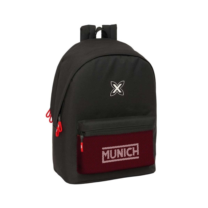 Safta Munich Vulcan Mochila para Portatil hasta 15.6" - Antirrobo - Conector USB - 24.55L - Ergonomica - Base Acolchada - Bolsil