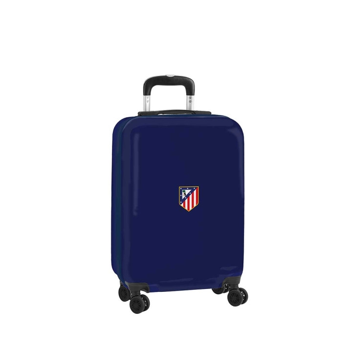 Safta Atletico de Madrid Maleta Trolley de Cabina 20” - Cierre con Candado - Panel con Cremallera - Cintas con PVC - Asa Flexibl
