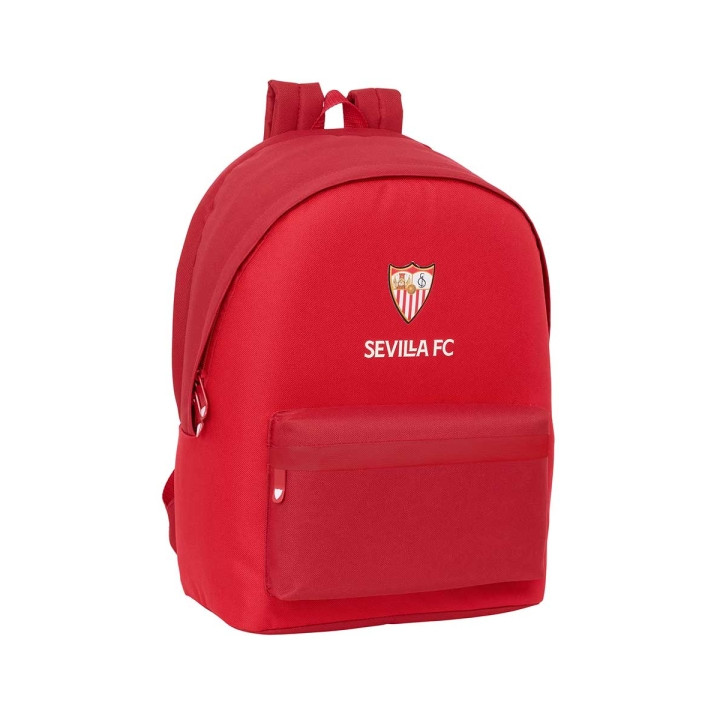 Safta Sevilla FC Mochila para Portatil hasta 15.6" - Antirrobo - Conector USB - Base Acolchada - Bolsillo Frontal - Tirador Dobl