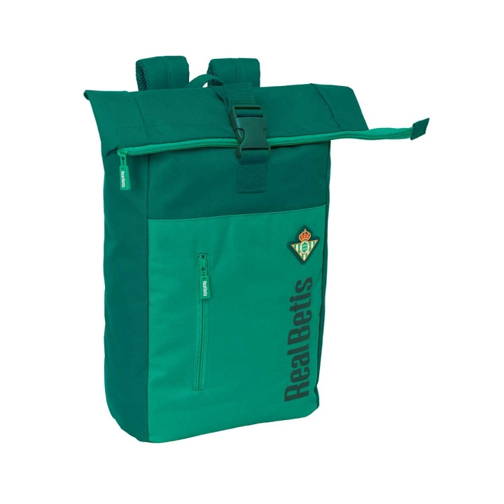 Safta Real Betis Balompie Mochila para Portatil hasta 15.6" - Cremallera - Interior Acolchado - Repelente al Agua - Hombreras Er