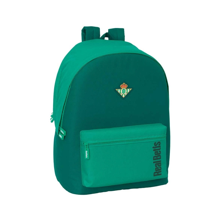 Safta Real Betis Balompie Mochila para Portatil hasta 15.6" - Alojamiento Antirrobo - Conector USB - Base Acolchada - Resistente
