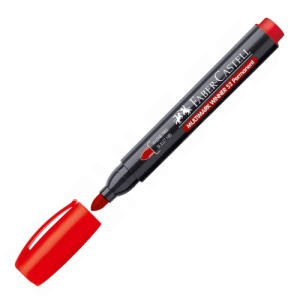 Marcador multimark winner 23 rojo punta cónica y sin clip faber castell 453323