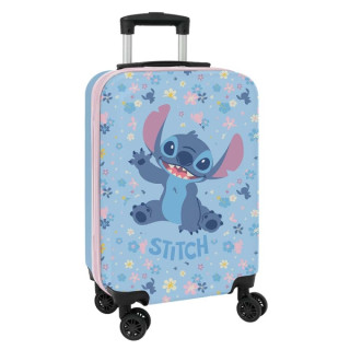 Safta Stitch Happy Maleta Trolley de Cabina 20” - Cierre con Candado - Bolsillo de Red - Panel con Cremallera - Cintas con PVC -
