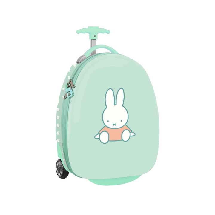 Safta Miffy Friends Maleta Trolley Infantil 16” - Interior con Bolsillo - Ruedas Suaves - Cintas con Cierre PVC - Material Resis