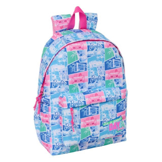 Safta Barbie Mochila para Portatil hasta 14.1" - Interior Acolchado - Bolsillo Frontal - Bolsillo Portabotellas - Tirador Doble