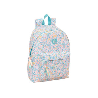 Safta Moos Fiori Mochila para Portatil hasta 14.1" - Bolsillo Frontal - Portabotellas - Tirador Doble - Hombreras Ergonomicas -