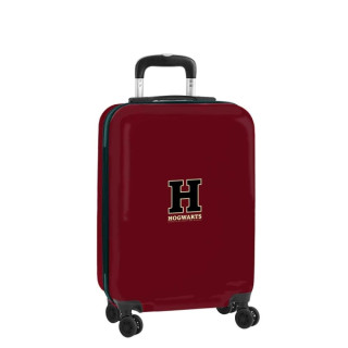 Safta Harry Potter Hogwarts Maleta Trolley de Cabina 20” - Cierre con Candado - Bolsillo de Red - Cintas Elasticas - Ruedas Gira