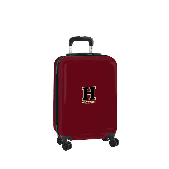 Safta Harry Potter Hogwarts Maleta Trolley de Cabina 20” - Cierre con Candado - Bolsillo de Red - Cintas Elasticas - Ruedas Gira