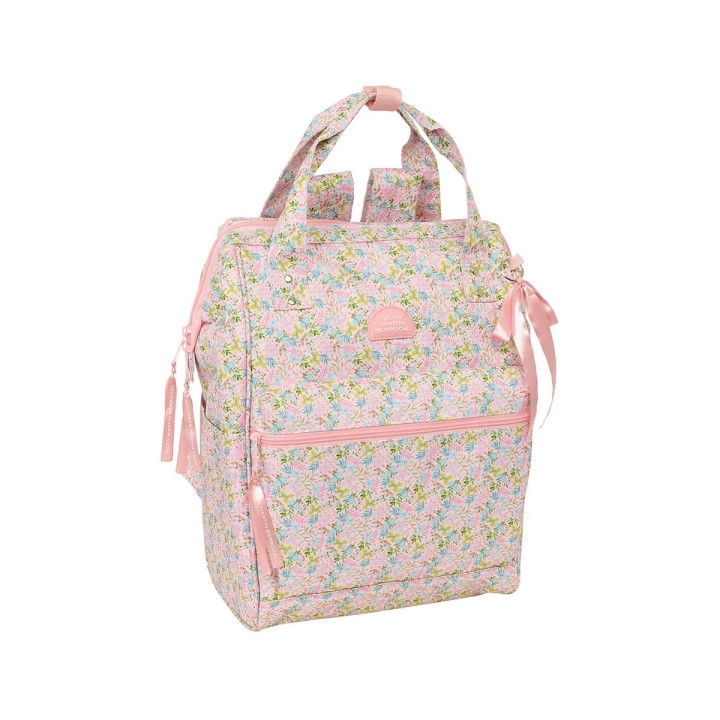 Safta VMB Mochila para Portatil hasta 13" - Interior Acolchado - Bolsillo con Cremallera - Asas Superiores - Hombreras Ergonomic