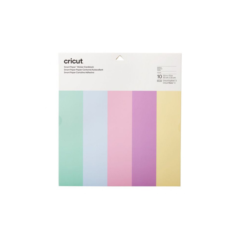 Cricut smart sticker cardstock 33x33cm 10 sheets (pastels) Cricut smart sticker cardstock 33x33cm 10 sheets (pastels)