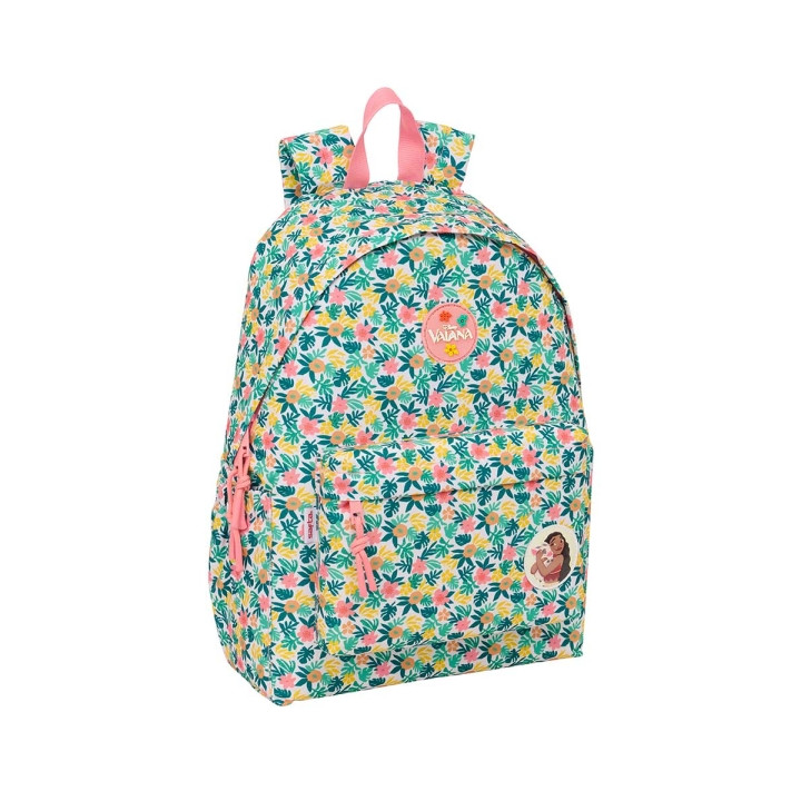 Safta Vaiana Mochila para Portatil hasta 14.1" - Bolsillo Frontal - Portabotellas - Tirador Doble - Hombreras Ergonomicas - Espa